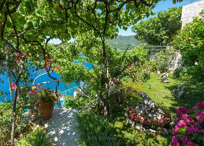 Unique Dalmatian Seafront - Set In A 300 M2 Mediterranean Garden With Private Beach, Large Pool And Terrace. *