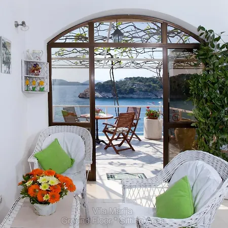 Villa Unique Dalmatian Seafront - Set In A 300 M2 Mediterranean Garden With Private Beach, Large Pool And Terrace. *